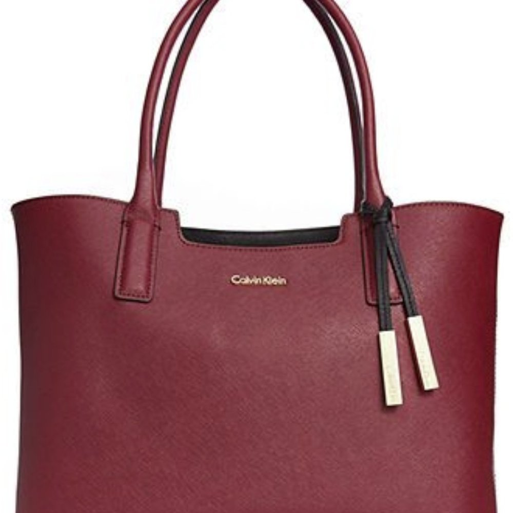 Calvin Klein Saffiano Leather Tote